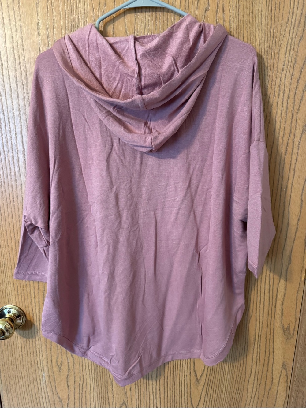 Workshop Republic Clothing Rose Dust Hooded Pullover - Picture 2 of 4